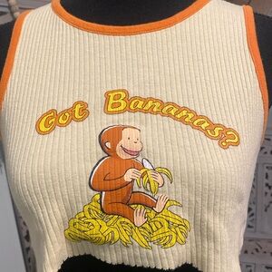 Curious George Got Bananas Literally the sexiest little crop tank.